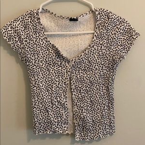 Brandy melville flower button up